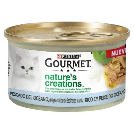 Ração Húmida para Gato Gourmet Natures Creations Peixe 85gr Purina Purina