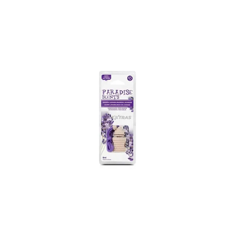 Ambientador Automóvel Pau Aroma de Lavanda 100gr Paradise Scents