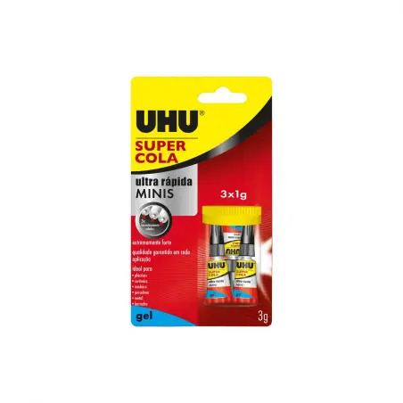 Super Cola Ultra Rápida em Gel 3x1gr UHU UHU