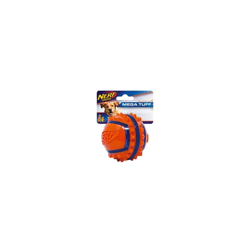 Briquendo para Cão Bola com Picos Two-Tone TPR Spike Ball L 03968 Nerf