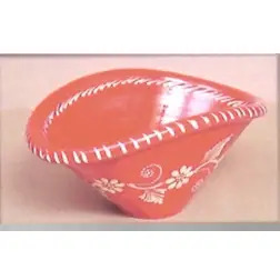 Alguidar Torto Pintado N2 em Louça Tradicional Valpec Valpec