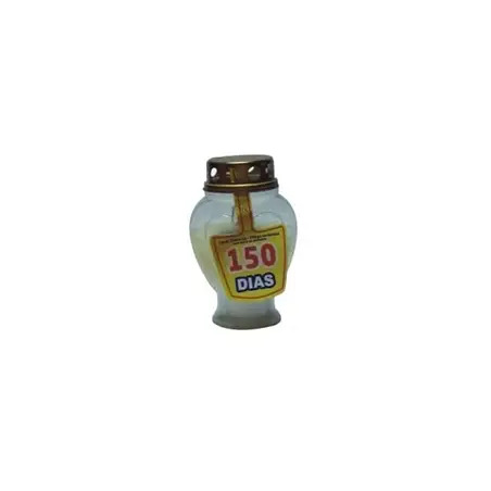 Vela Círio Elétrico Branco Coração 150 Dias Valpec Valpec