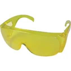 Óculos Proteção Hastes Lente Amarela Flux Flux