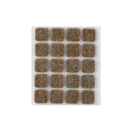 Feltro Adesivo Castanho 17x17mm Pack 20un Inofix Inofix