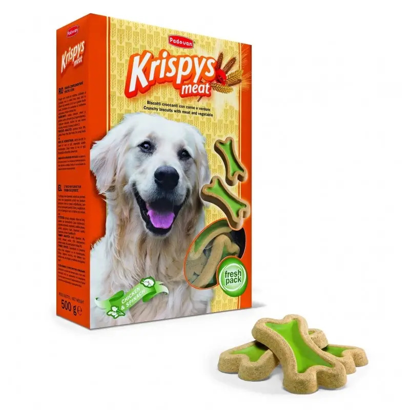 Biscoitos Crocantes com Carne e Vegetais para Cão 400gr Padovan