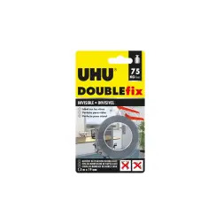 Rolo de Fita Dupla Face Invisível 1,5mtx19mm Doublefix UHU UHU