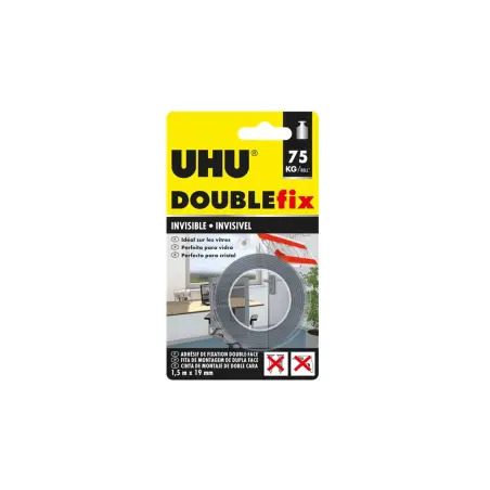 Rolo de Fita Dupla Face Invisível 1,5mtx19mm Doublefix UHU UHU