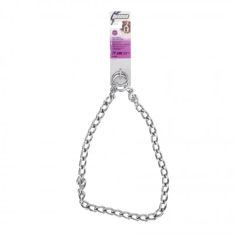 Coleira Estranguladora Malha Grossa 71cmx4mm para Cão Dogit