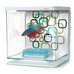 Kit Aquário para Bettas 2lt Geo Bublles 13352 Marina Marina
