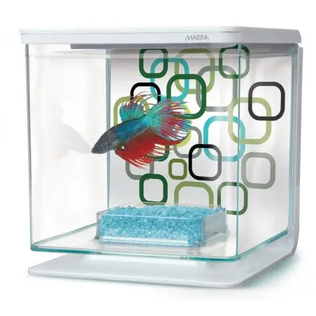 Kit Aquário para Bettas 2lt Geo Bublles 13352 Marina Marina