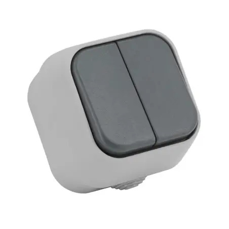 Interruptor Duplo V/V IP54 Aquatop 605904 Electraline Electraline