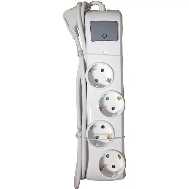 Bloco Bridge de 4 Tomadas 2mt com Interruptor 62505 Electraline