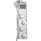 Bloco Bridge de 4 Tomadas 2mt com Interruptor 62505 Electraline