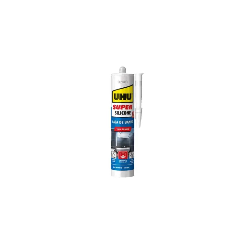 Super Silicone Branco para Casa Banho 300ml UHU