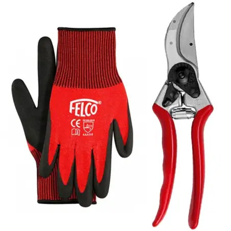 Pack Promoção Tesoura de Poda F2 + Luvas 701L Felco Felco
