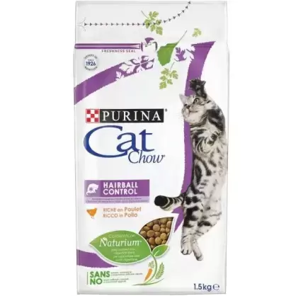 Ração Seca para Gato Cat Chow Hairball Control 1,5kg Purina Purina