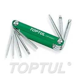 Jogo 8em1 de Chave Torx Armação AIFH0801 Toptul Toptul