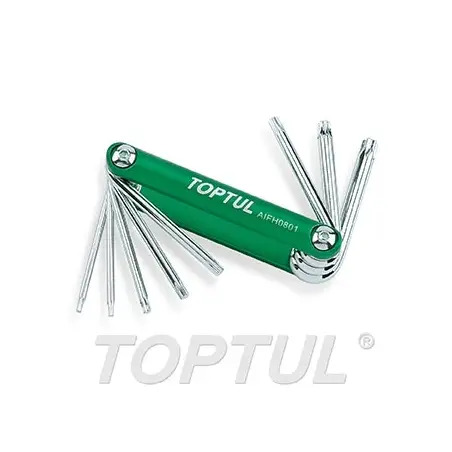 Jogo 8em1 de Chave Torx Armação AIFH0801 Toptul Toptul