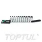 Jogo de Chaves de Caixa Longas 1/2" 11 Peças GAAQ1106 Toptul