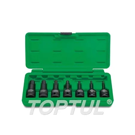 Jogo de Chaves de Impacto Bits 1/2" 7 Peças GDAI0702 Toptul Toptul