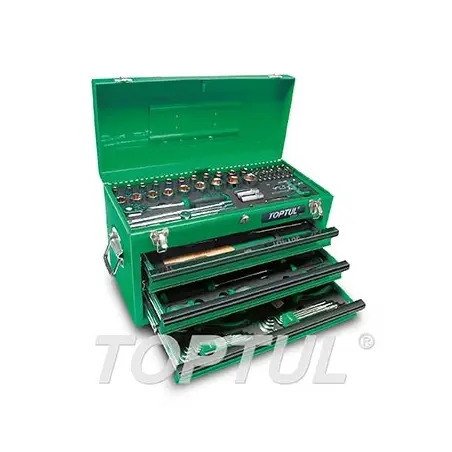 Mala de Mecânica com 3 Gavetas e 99 Peças GCAZ0038 Toptul Toptul