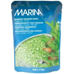 Areia Decorativa Verde Limão 450gr para Aquário Marina Marina