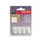 Cabide Adesivo Branco para Cortina Pack 4un Inofix