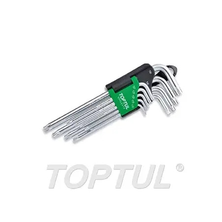 Chave Torx Tamperproof Longa 9 Peças GAAL0919 Toptul Toptul