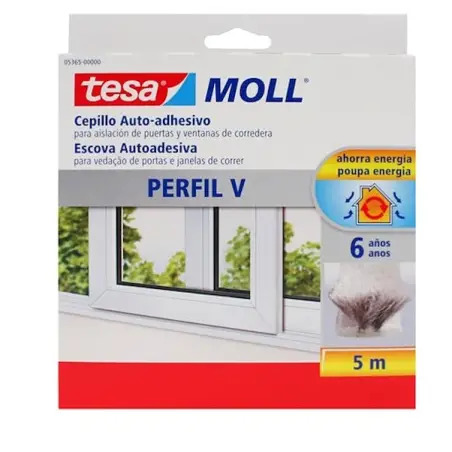 Fita de Calafetagem Adesiva em V Antracite Cinza 5mt 5365 Tesa Tesa