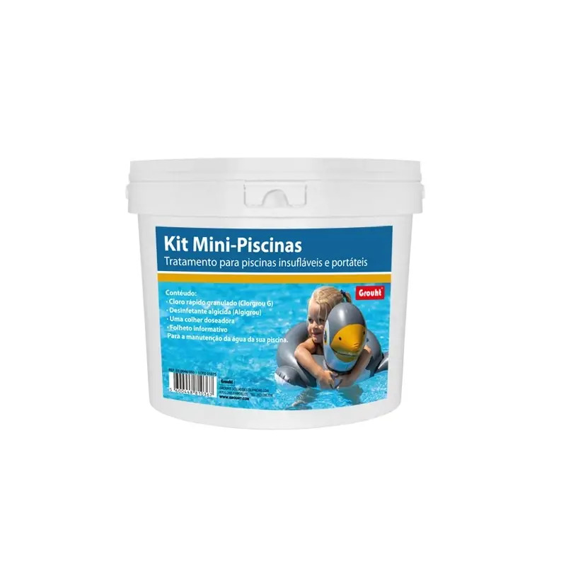 Kit Mini-Piscinas Tratamento para Piscinas insufláveis e Portáteis Grouht