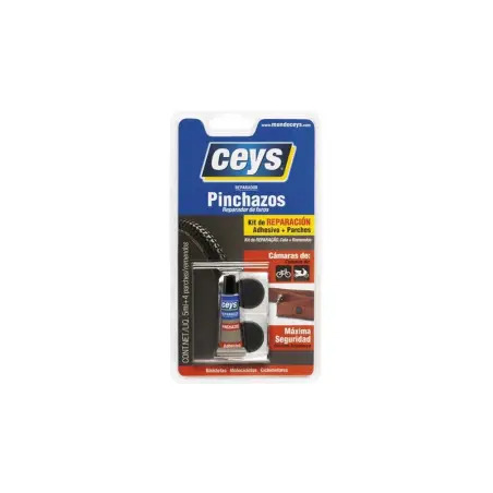 Kit de Reparaçao de Furos Cola 5ml + 4 Remendos Ceys Ceys