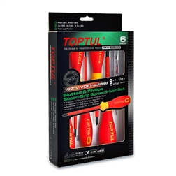 Jogo Chave VDE  Fenda+Phillips GFE-0605 Toptul - 1250380089
