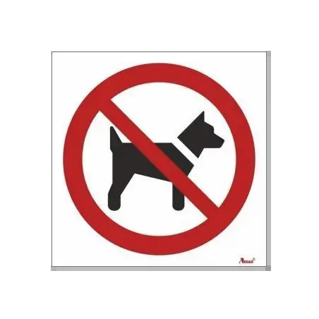 Placa Sinalizadora 10x10cm "Proíbido Animais" Valpec Valpec