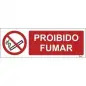 Placa Sinalizadora 20x6,5cm "Proíbido Fumar" Valpec