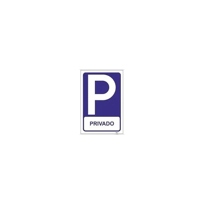 Placa Sinalizadora 20x30cm em PVC "Parque Privado" Valpec