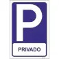 Placa Sinalizadora 20x30cm em PVC "Parque Privado" Valpec