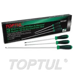 Chave de Fenda Phillips Extra Longa 3 Peças GAAE0305 Toptul Toptul