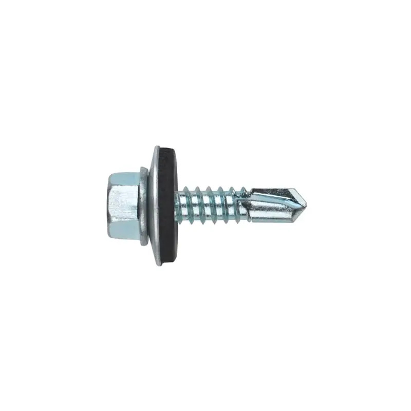 Parafuso Broca Cabeça Sextavada EPDM 19 Zincado 7504-K 100un Parafast