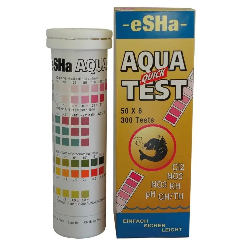 Teste de Água Aqua Quick Test 50 Unidades para Aquários Esha