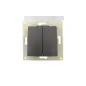 Interruptor Comutador Duplo Preto Bali 602404 Electraline