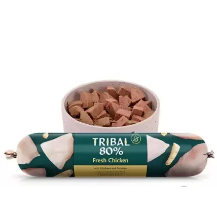 Salsicha Tribal 80% Frango Gourmet Sausage 750gr para Cão EXC284 Orniex OrniEx