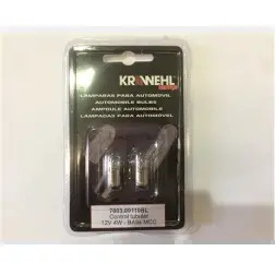 Blister 2un Lâmpada para Automóvel Control BA9S 12V 4W Krawehl Krawehl
