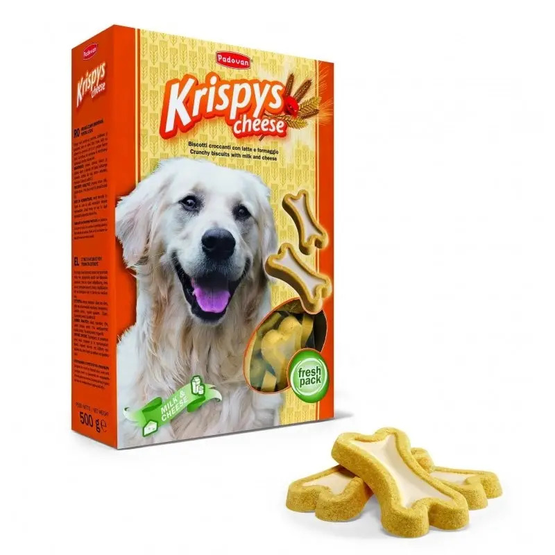 Biscoitos Crocantes com Leite e Queijo para Cão 400gr Padovan
