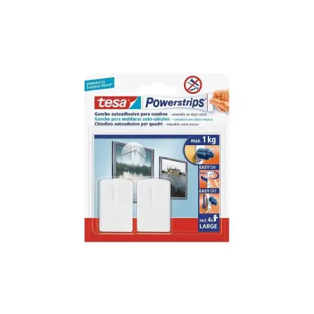 Gancho Auto-Adesivo Powerstrips para Molduras 58031 Tesa Tesa