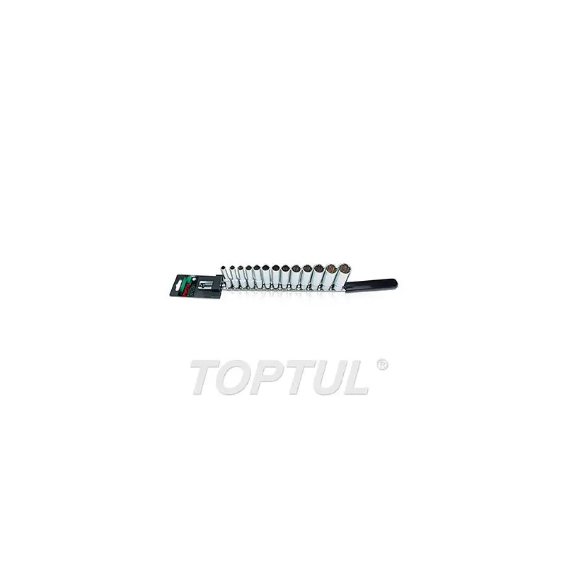 Jogo de 13 Chaves de Caixa Longas 3/8" GAAQ1313 Toptul