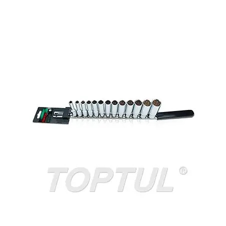 Jogo de 13 Chaves de Caixa Longas 3/8" GAAQ1313 Toptul Toptul