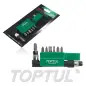Jogo de 8 Porta Pontas 1/4" GAAL0802 Toptul