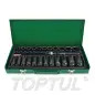 Jogo de Chaves de Impacto 1/2" 6PT 32 Peças GDAD3201 Toptul