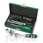 Jogo de Chave de Caixa 1/4" 17 Peças GCAD1702 Toptul