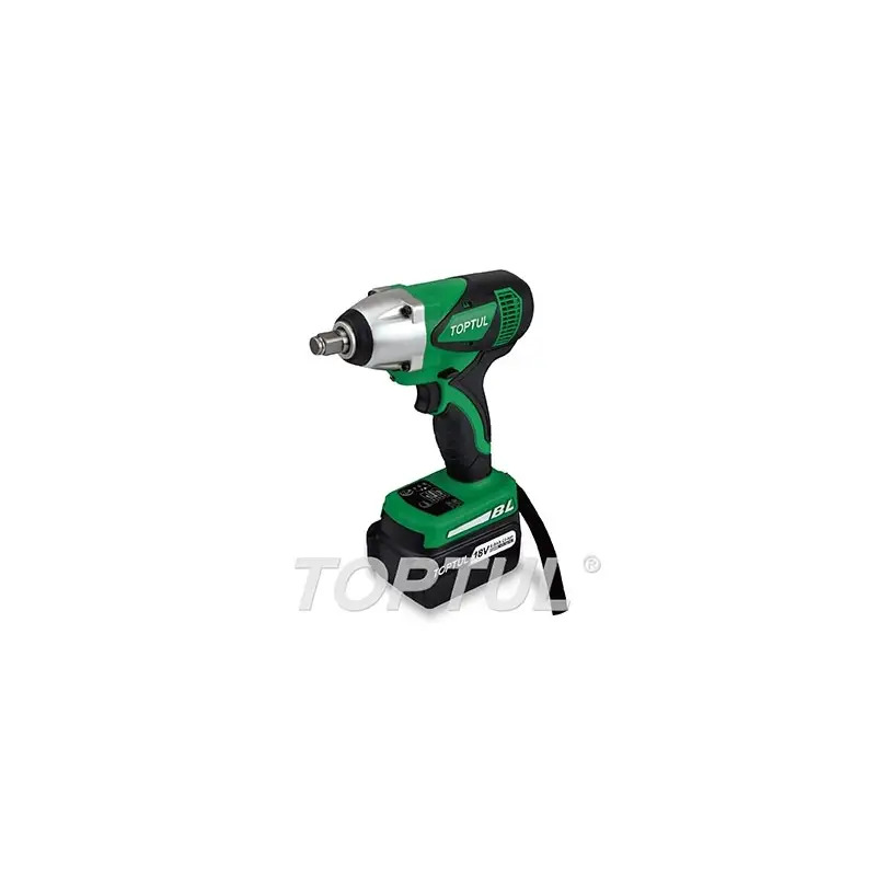 Máquina de Impacto a Bateria 18V 2x4,0Ah sem Escovas 1/2" 500Nm KPAA1650 Toptul